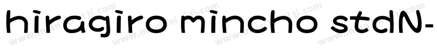 hiragiro mincho stdN字体转换